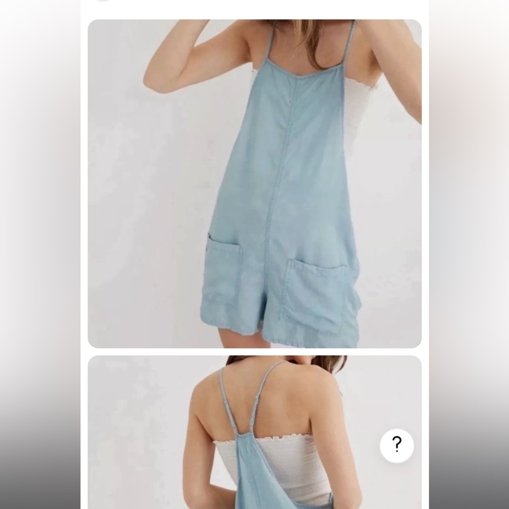 Aerie Chambray Beach Cover/Overalls